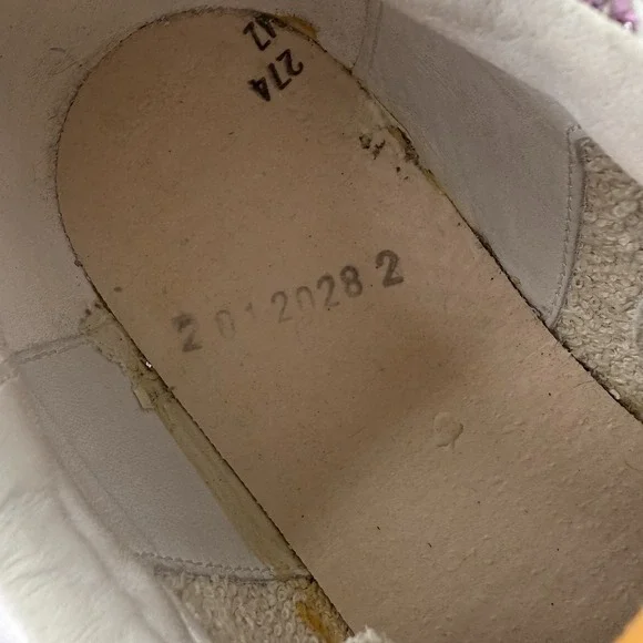 Golden Goose Superstar Classic with List Glitter Sneaker Shoes Womens 36 US 6 - Picture 15 of 16